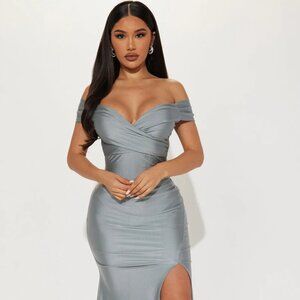 NWT -Silver Gown - Romantic Nights